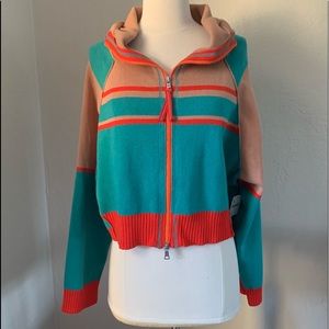NWT Free People multicolored cropped jacket